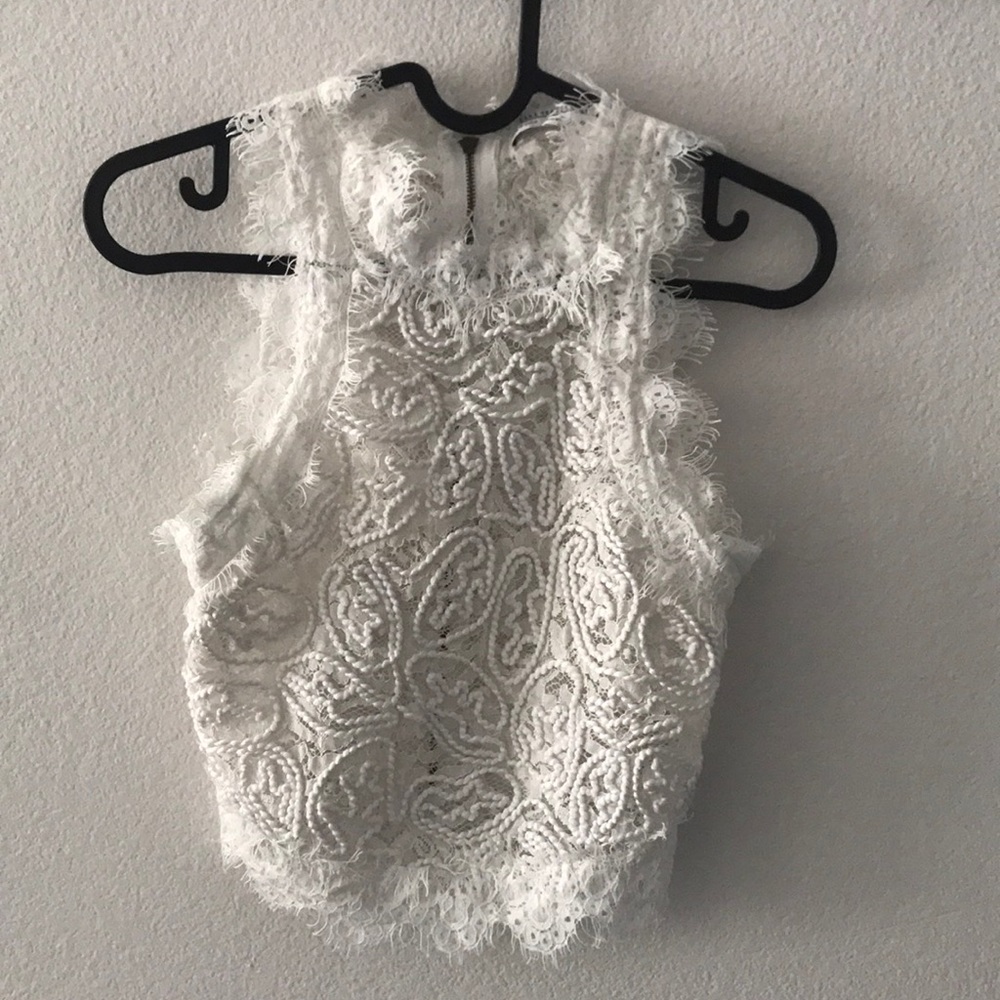 Delicate Lace Crop Top from Zara